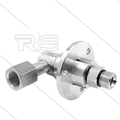 DYF Swivel - haaks - met flens - 3 lagers - 3/8" bi x 3/8" bu - 275 Bar - NW6 - 2000 tpm