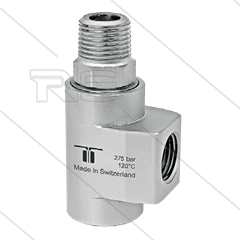 WDCS Swivel - haaks - 2 lagers - 2 x 1/2" bi - 275 Bar - NW12 - 200 tpm - max 120°C
