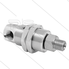 DYG Swivel - haaks - plaatmontage - 3 lagers - 1/4" bi x 1/4" bu - 275 Bar - NW6 - 2000 tpm