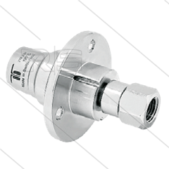 DYF Swivel - recht - met flens - 3 lagers - 2 x 3/8" bi - 275 Bar - NW6 - 2000 tpm
