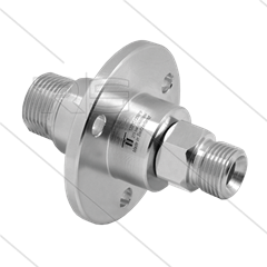 DYF Swivel - recht - met flens - 3 lagers - M22x1,5 bu x 1/4" bu - 275 Bar - NW6 - 2000 tpm