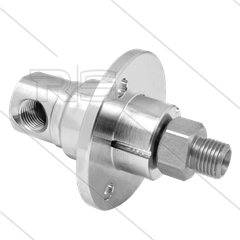 DYF Swivel - haaks - met flens - 3 lagers - 1/4" bi x 1/4" bu - 275 Bar - NW6 - 2000 tpm