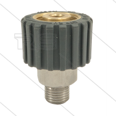 M21x1,5 - DKS - Wartel Grijs - 1 lager - 250 Bar - NW6 - 30 tpm - max 120°C - 1/4" bu