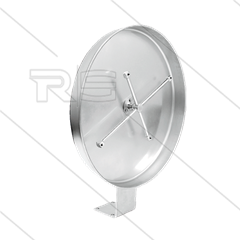 WBL wielwasser - RVS - Ø520mm - Rotorarm 470/350mm - 275 Bar - max 120°C - 3/8" bi