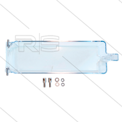Afdekkap muntautomaat zonder magneet - LxBxH: 240x74x28mm - Bevestiging M5