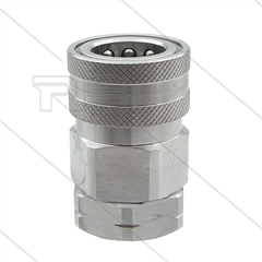 Snap-Tite - koppeling - met klep - RVS - 138 Bar - 3/4" bi