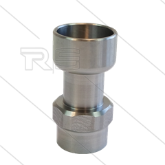 Nozzlebeschermer voor RP72 lans - RVS - in M22x1,5 bi x uit 3/8" bi