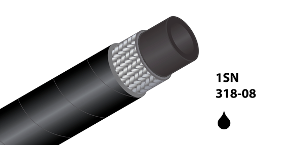 1SN Plus-08 - (5/16") - Zwart