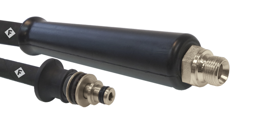 RVS koppelingen - 3/8" Buitendraad x Ø11mm nippel