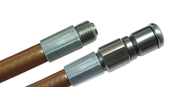 1/8" Buitendraad - met roterende nozzle