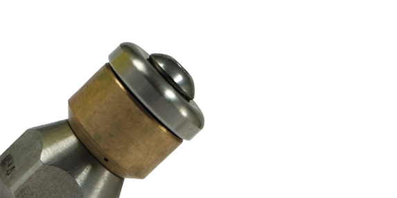Roterend - RVS + Messing - 1/8" bi - max 250 Bar