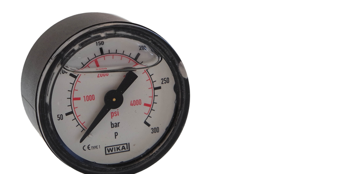 Manometer - 1/8" bu - achteraansluiting